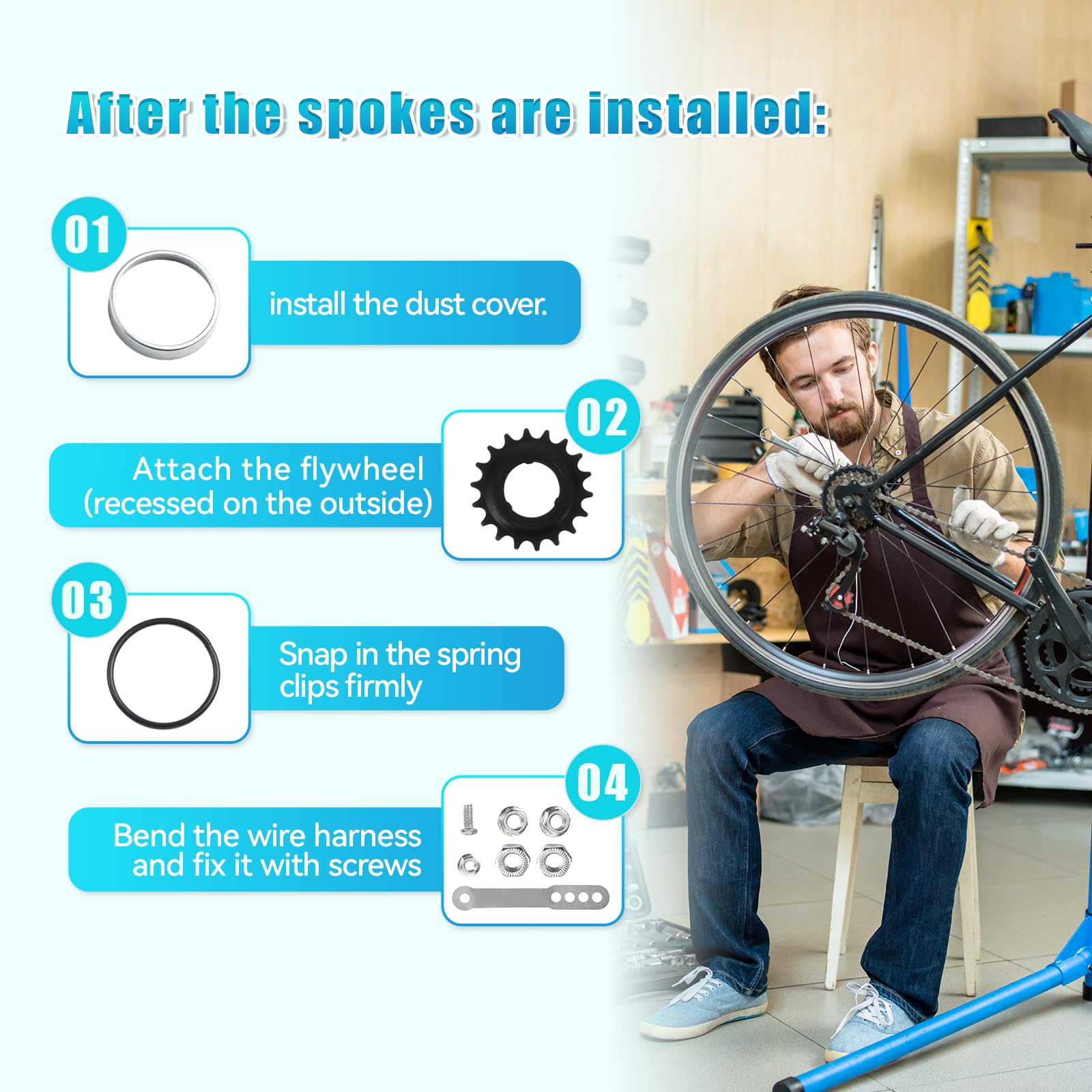 VTORFUN Bicycle Coaster Brake Hub, 36 Hole Bike Brake Rear Hub,Easy Installation Backwards Brake, Bike Rear Hub for Fixed Gear Bicycle, MTB Bike