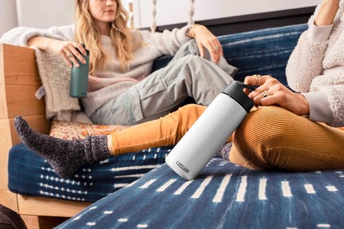 CamelBak Carry Cap Bottle - Vacuum Insulated Stainless Steel - Convenient Easy Carry Design