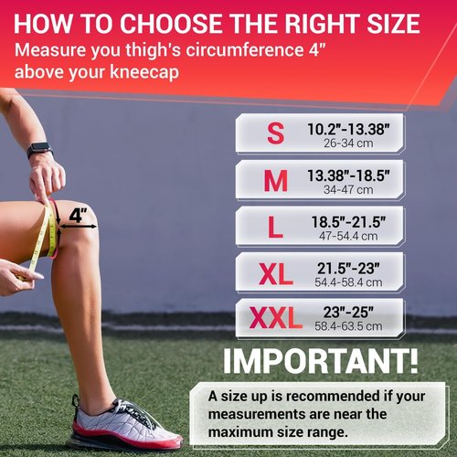Dr. Brace Elite Knee Brace - Maximum Pain Support with Side Stabilizers & Gel Pads | X-Large, Sunrise