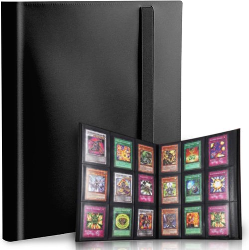 Card Binder - Premium 9 Pocket Trading Card Album | 360 Card Capacity for MTG, TCG & Baseball Cards - Black