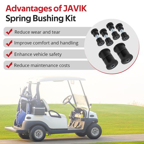 JAVIK Rear Spring Bushing Kit for Golf Cart EZGO RXV 2008-up Electric and Gas 620160 624030 620161