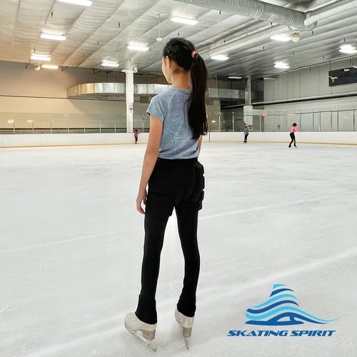 Skating Spirit Zip-on Zip-Off Padded Shorts Protective Crash Pants Tailbone Hip Butt Pad for Skating Skateboarding Skiing Black