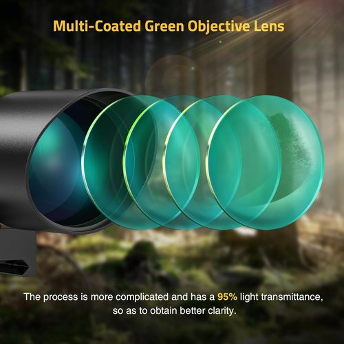 CVLIFE 2.5-10x40e Illuminated Rifle Scope - Red & Green Reticle with 20mm Mount