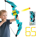 Bow and Arrow Set - Kids Archery Toy with 30 Soft Darts & 35 Suction Cup Arrows | Outdoor Sports for Ages 3-8