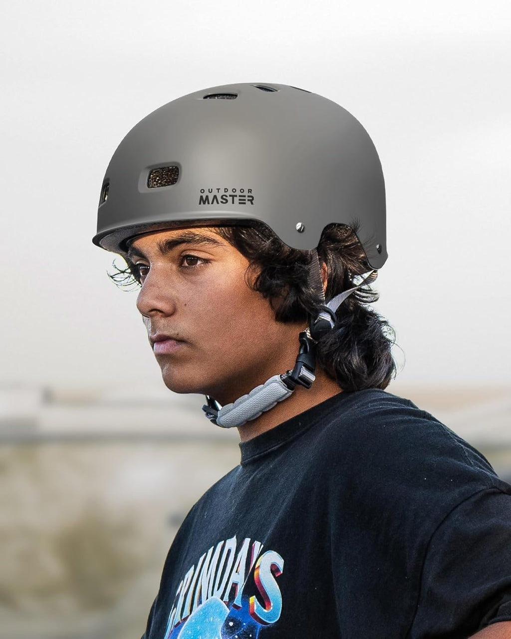 OutdoorMaster Skateboard Helmet - Multi-Sport Ventilation with Two Removable Liners | For Kids, Youth & Adults