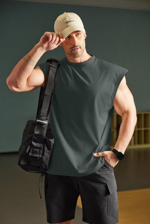 COOFANDY Men's Workout Tank Tops - Casual Sleeveless Gym Tee Shirt | Stylish Loose Fit for Basketball