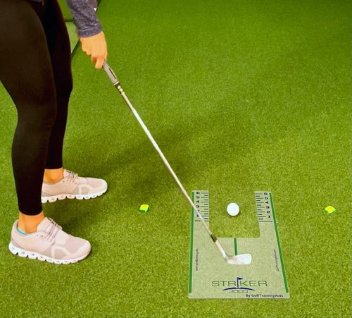 The Striker 3000 Golf Training Aid - Improve Ball Striking - Helps Player Monitor Ball Position, Swing Path, and Angle of Attack
