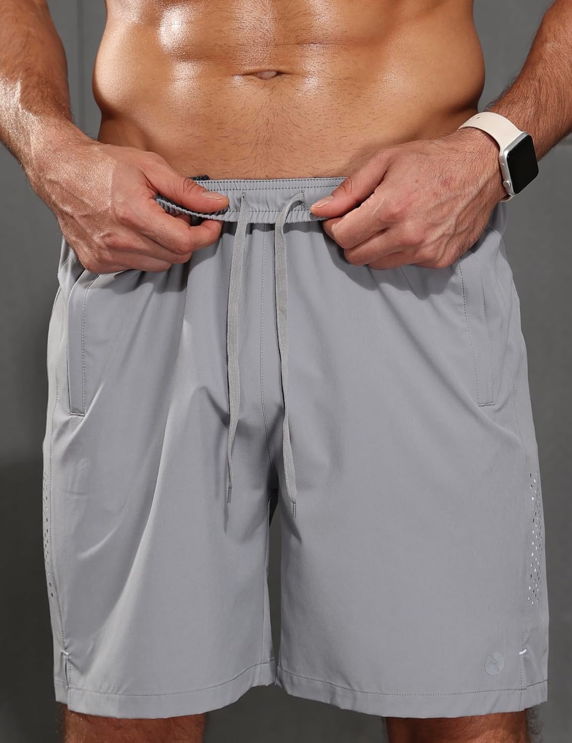 Skiennix Men's Athletic Running Shorts - Quick Dry Lightweight 7" Workout & Training Gym Shorts