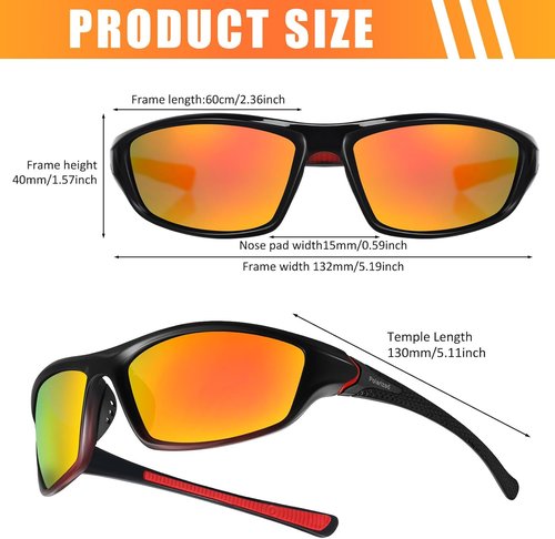 Cindeer Polarized Sunglasses - UV Protection for Men & Women | 8 Pairs for Outdoor Activities