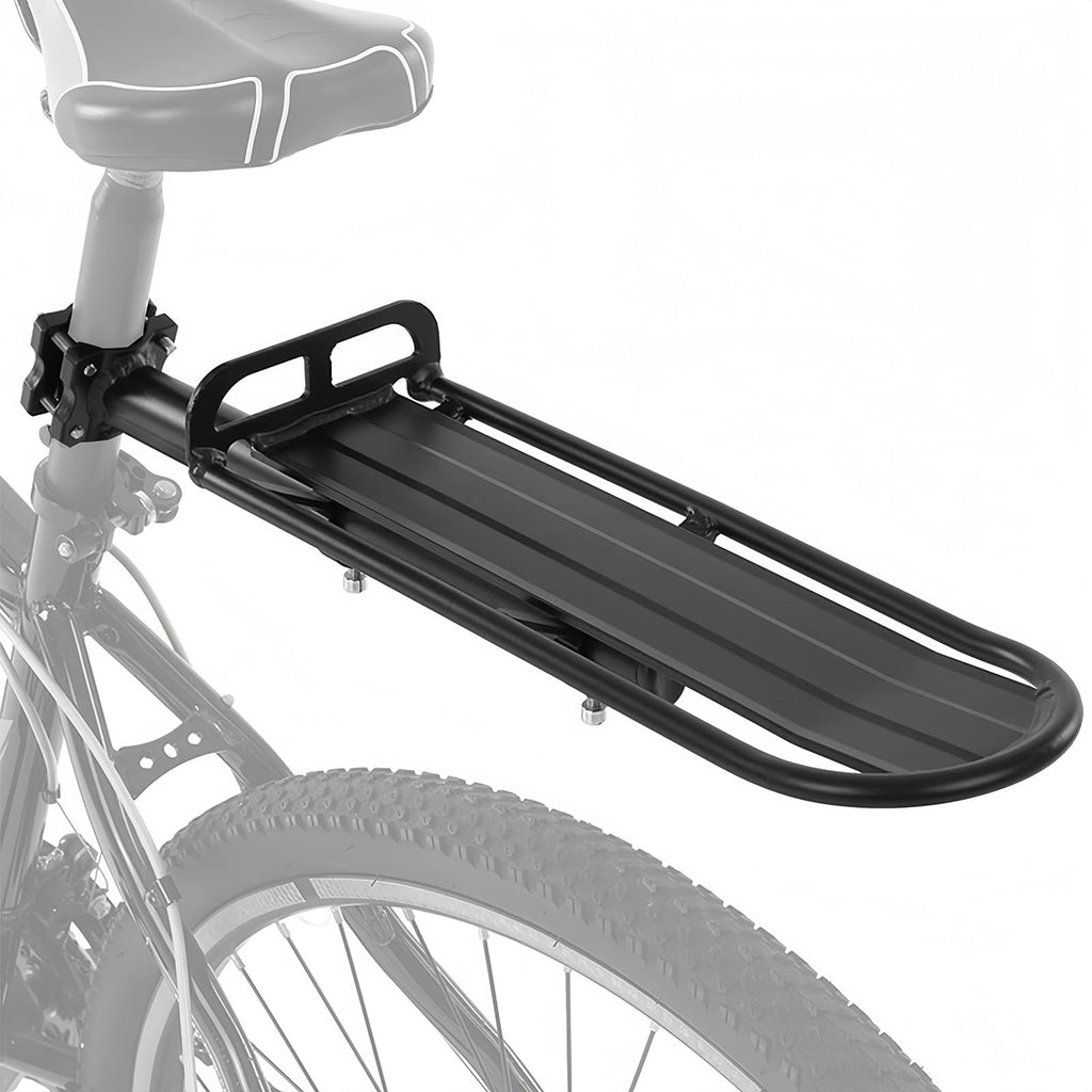 Rear Bike Rack, Aluminum Alloy Bicycle Luggage Cargo Rack, Retractable Bicycle Pannier Bag Holder, Universal Bike Carrier, MTB Rear Racks Max Load 10KG/22Lbs (Screw Installation)
