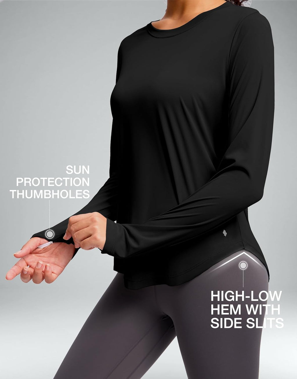 Soothfeel Women's Long Sleeve Sun Shirt - UPF 50+ UV Protection, Lightweight Quick-Dry Hiking Top