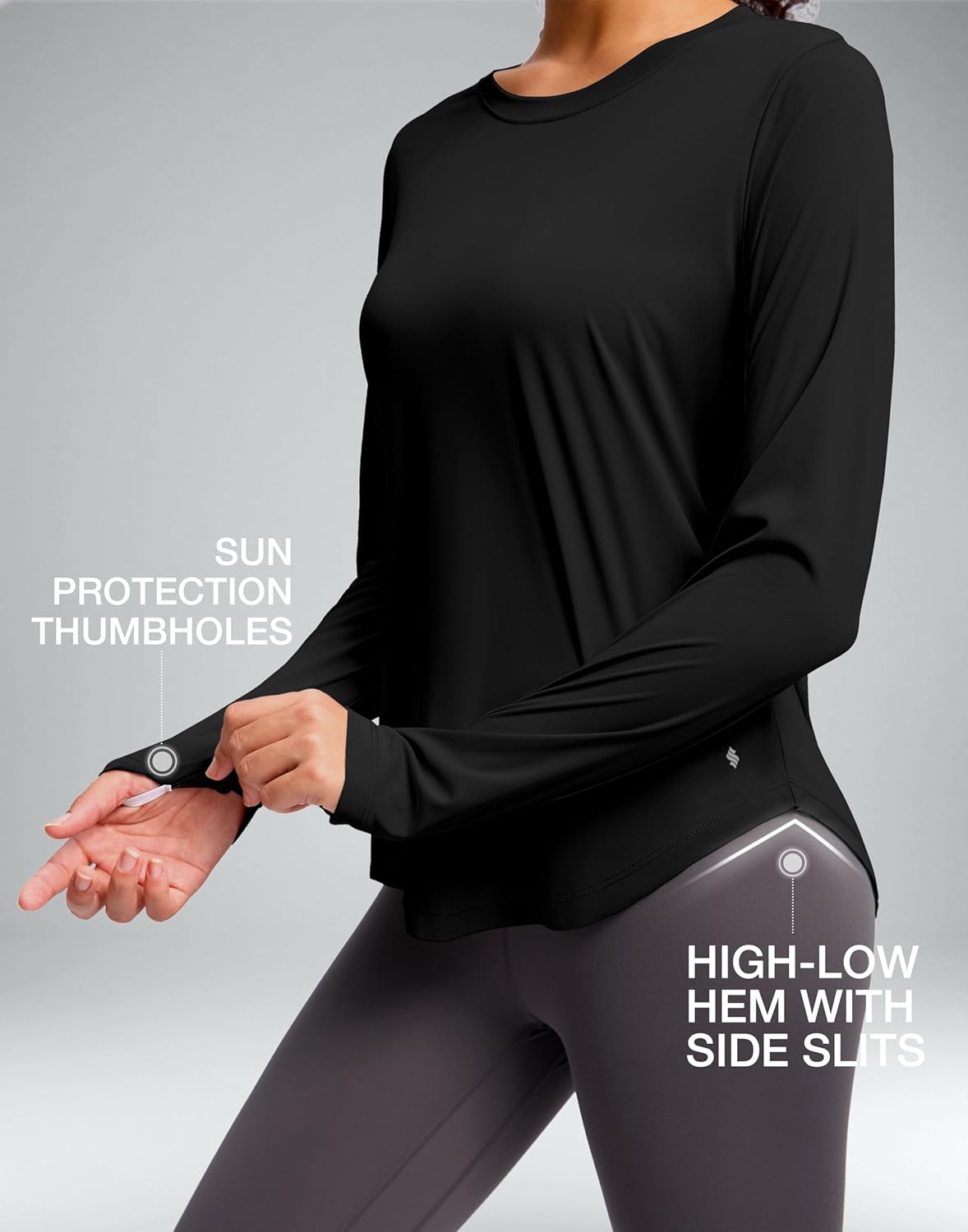 Soothfeel Women's Long Sleeve Sun Shirt - UPF 50+ UV Protection, Lightweight Quick-Dry Hiking Top