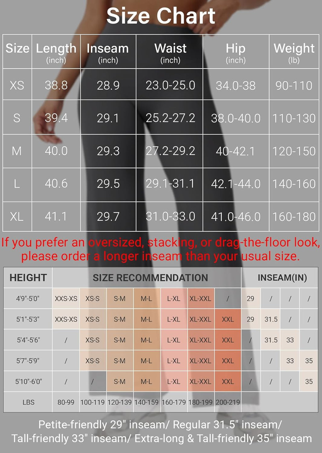 YEOREO Women's High Waist Workout Leggings - No Front Seam, Buttery Soft Yoga Pants | 29"-35" Sizes