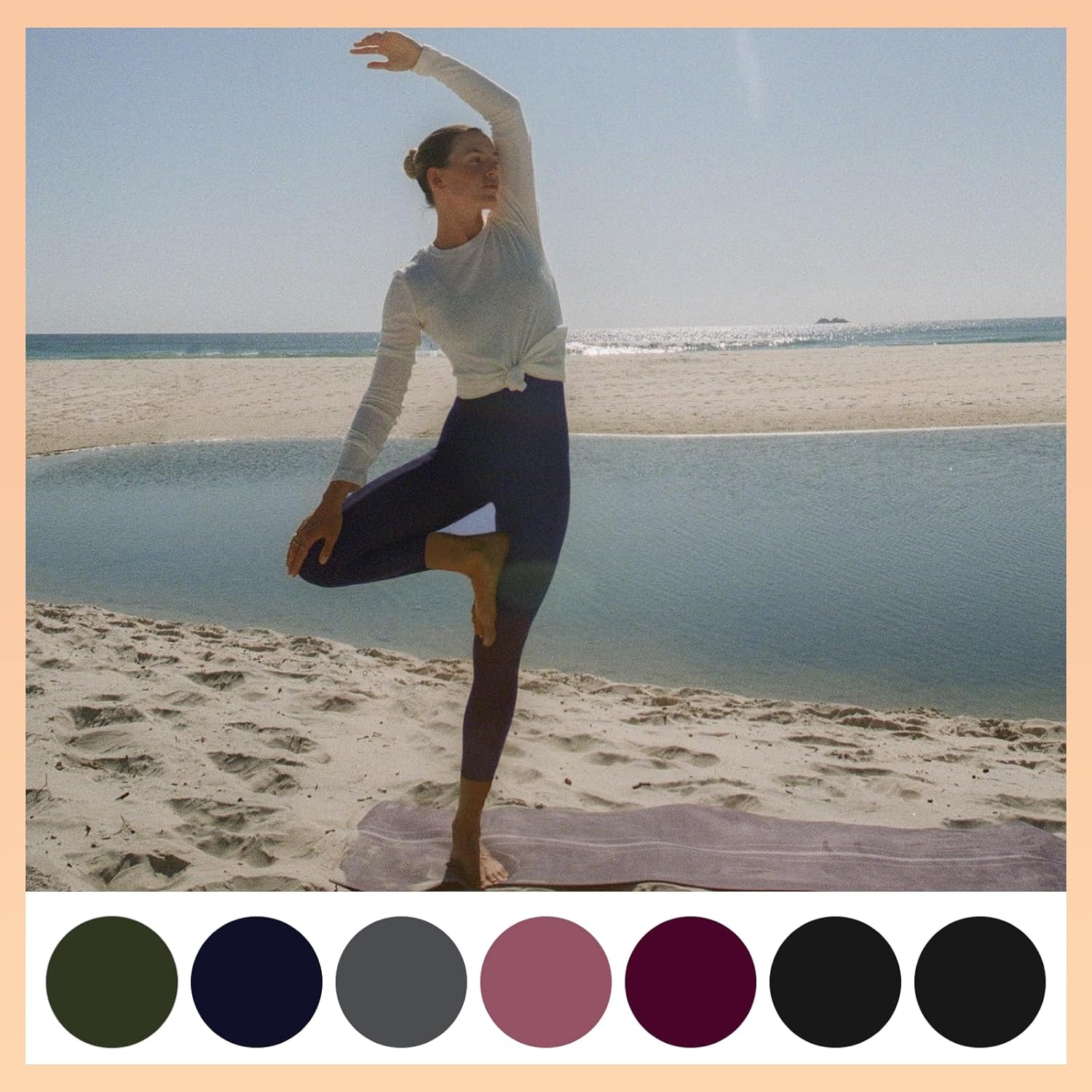 TNNZEET High Waisted Yoga Leggings for Women - 7 Pack with Pockets | Full Length & Capri Options