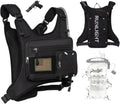 Runlight Running Vest - Lightweight Adjustable Hydration Pack with 1.5L Water Bladder & Reflective Design