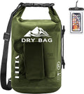 HEETA Waterproof Dry Bag - Lightweight Roll Top Storage Backpack with Phone Case | 5L/10L/20L/30L/40L for Travel, Swimming, Kayaking, and Camping