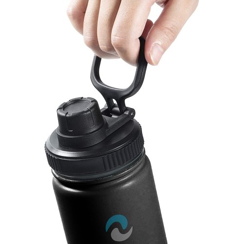 NuRich Hydraflow Wide Mouth Spout Twist Chug Nalgene Replacement Lid | Compatible with Nalgene 32 oz Wide Mouth Lid, Hydroflask & Many More Top Water Bottle Brands Sizes 12 16 18 20 32 40 64 Oz