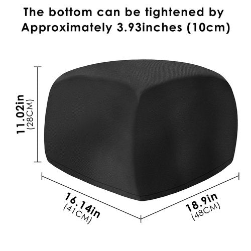 TOCCOOL Under Desk Elliptical Machine Cover, Waterproof Dustproof Protective for Under Desk Elliptical & Leg Exerciser, Compatible with YOSUDA YSD-ME & ANCHEER Models (Black)