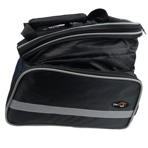 Disconano Waterproof Multi Function Excursion Cycling Bicycle Bike Rear Seat Trunk Bag Carrying Luggage Package Rack Pannier with Rainproof Cover (Black)
