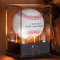 Leshein Baseball Display Case - LED Lighted Acrylic Holder for Memorabilia | UV Protected Clear Design