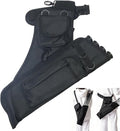 Archery Hip Quiver - 4 Arrow Tubes, Accessory Pockets & Adjustable Waist Belt for Comfort