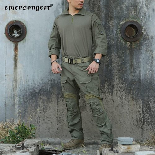 EMERSONGEAR G3 Combat Shirt - Upgraded Tactical Long Sleeve Camo Shirt for Men | Perfect for Hiking & Fishing