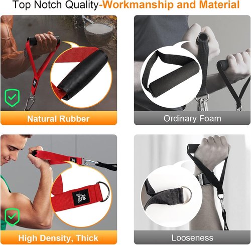 Bob And Brad Resistance Bands Set - Stackable Up to 150 lbs with Handles, Door Anchor & Ankle Straps for Home Gym Fitness
