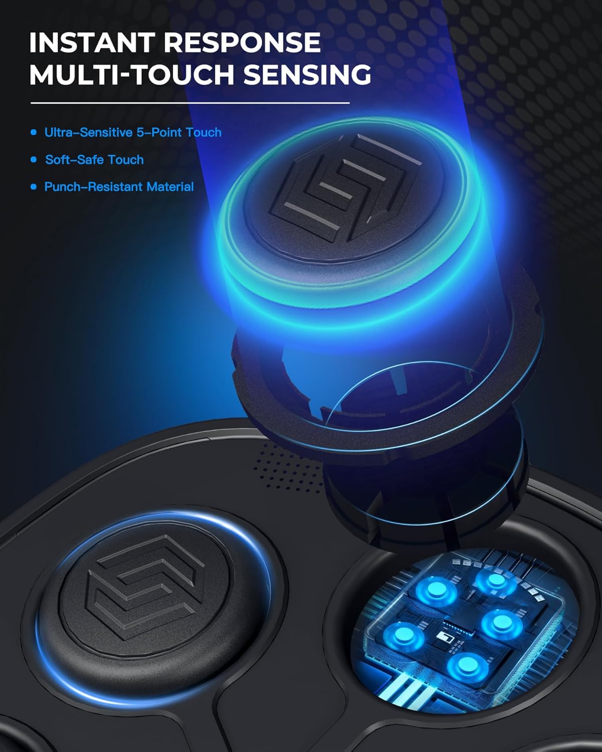 Smart Music Boxing Machine by [Brand Name] - Interactive Punching Trainer with 8 Targets & LED Lights | Perfect Home Workout for Adults & Kids