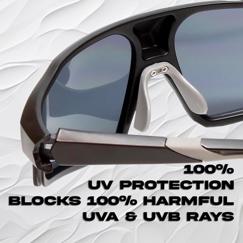 Calabria Cross-Court Black/Grey Pickleball Sunglasses for Women Pickleball Glasses for Men Racquetball Protective Eyewear Outdoor Sunglasses Men Sport Tennis Golf Volleyball Squash Cricket Glasses
