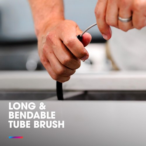 HydraPak Gear Cleaning Kit - Bristle and Wire Tube Brush Set - BPA & PVC Free - Cleans Hydration Reservoirs and Bladders, Water Containers