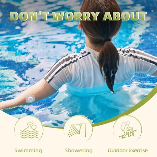 Adhesive Patches for Dexcom G7 – Waterproof CGM Sensor Covers for Swimming, Showering, and Everyday Wear – Hypoallergenic, Transparent & Comfortable