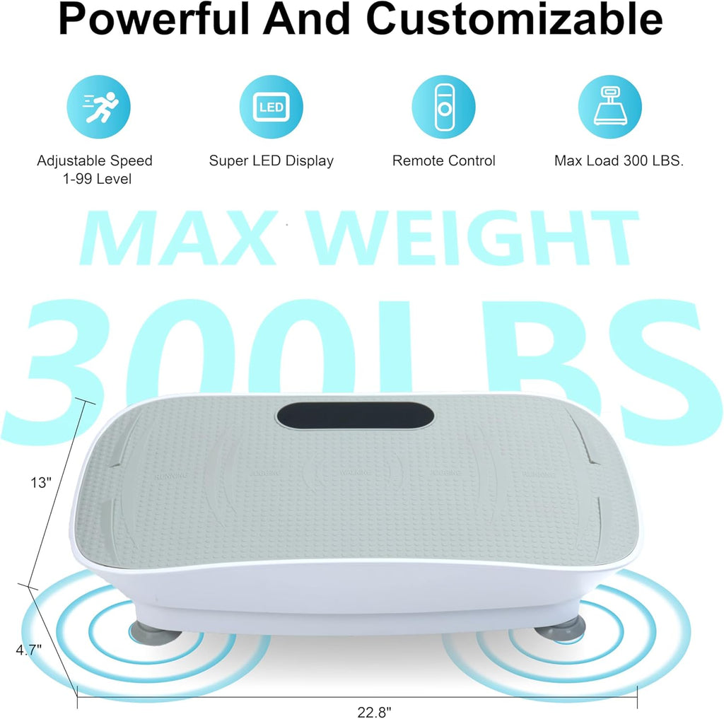 Silent Vibration Plate by [Brand Name] - Effective Exercise Machine for Weight Loss | Compact Design
