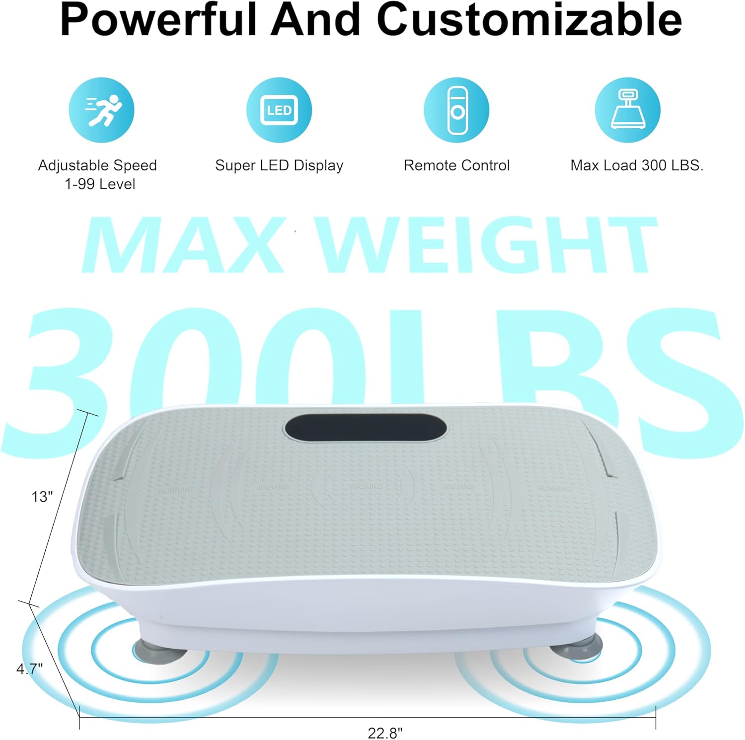 Silent Vibration Plate by [Brand Name] - Effective Exercise Machine for Weight Loss | Compact Design