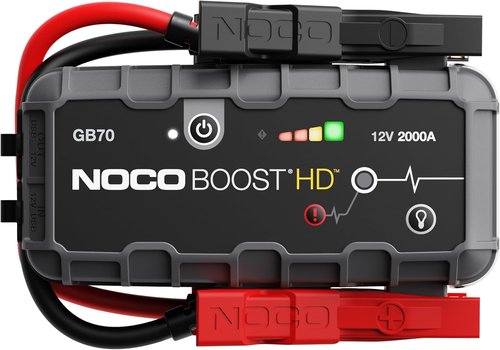 NOCO Boost GB70 Jump Starter - 2000A UltraSafe 12V Lithium Battery Booster Pack | Portable Power Bank for 8.0L Gas & 6.0L Diesel Engines
