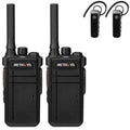 Retevis RB37 Bluetooth Walkie Talkies,Bluetooth Two Way Radio New Version,2000 mAh&120h Standby Long Battery Life,Wireless Earpiece,Flashlight,VOX,Type-C,2 Way Radio for Church Hospital Family(2Pack)
