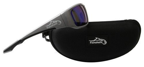 Fishoholic Pro Series Polarized Fishing Sunglasses with Rubber - UV400 Sun Protection Fishing Gift
