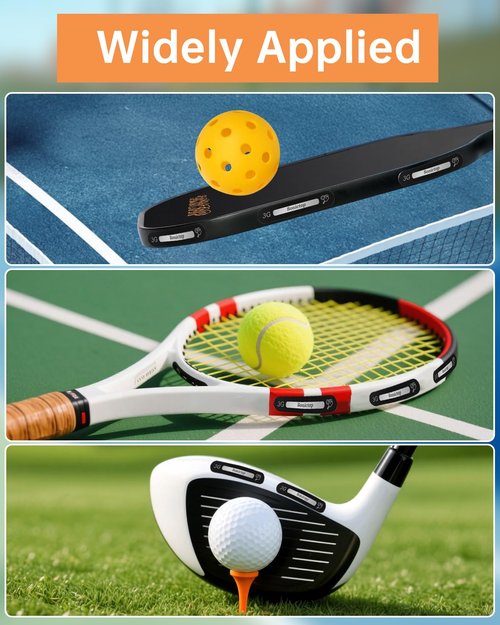 Tungsten Tape for Pickleball Paddles, Non-Toxic 12PCS Tungsten Tape with Paddle Eraser High Adhesive 3g Tungsten Tape Weight Strips Lead Tape Alternative