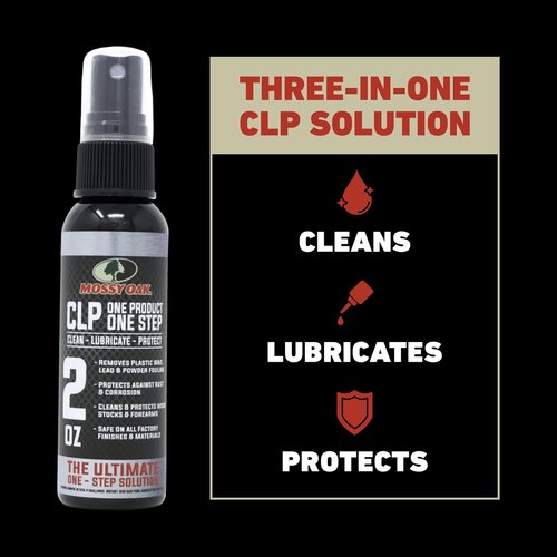 Mossy Oak CLP Shotgun Combo Kit - All-Inclusive Shotgun Maintenance Kit - Gun Cleaning Kit - with Bore Brush, CLP Pump Sprayer, Nylon Brush & Microfiber Towel