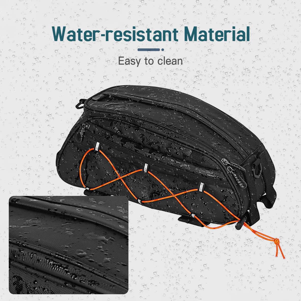 YIWENG Bicycle bag, 3-in-1 Bike Rack Bag Trunk Bag Waterproof Bicycle Rear Seat Bag Cooler Bag with 2 Side Hanging Bags Cycling Cargo Luggage Bag Pannier Shoulder Bag