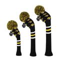 Scott Edward Golf Headcovers for Woods Set of 3 Fits Well Driver(460cc) Fairway Wood and Hybrid(UT) The Perfect Change for Golf Bag (Mushroom)