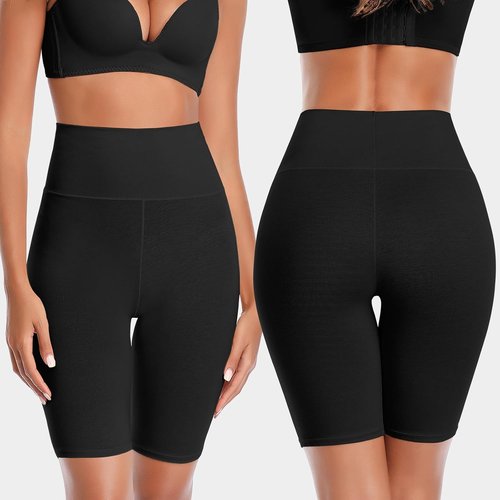 K-CHEONY Women's High Waisted Biker Shorts - Anti-Chafing Cotton Yoga Workout Underwear