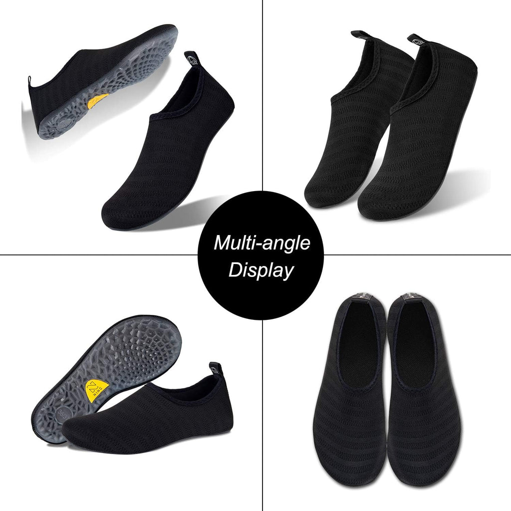 WateLves Water Shoes - Quick-Dry Aqua Socks for Beach, Swim & Surf | Unisex Translucent Soles