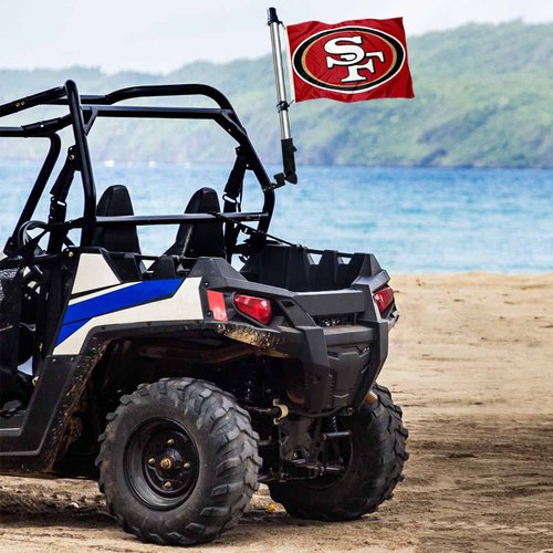 WinCraft San Francisco 49ers Golf Cart Flag Pole and Holder Mounting Bracket