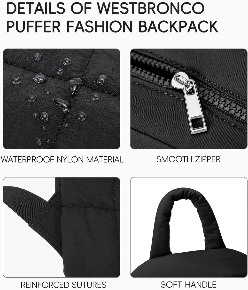 Westbronco Mini Backpack - Lightweight Nylon Purse for Women | Perfect for Travel & Daily Use