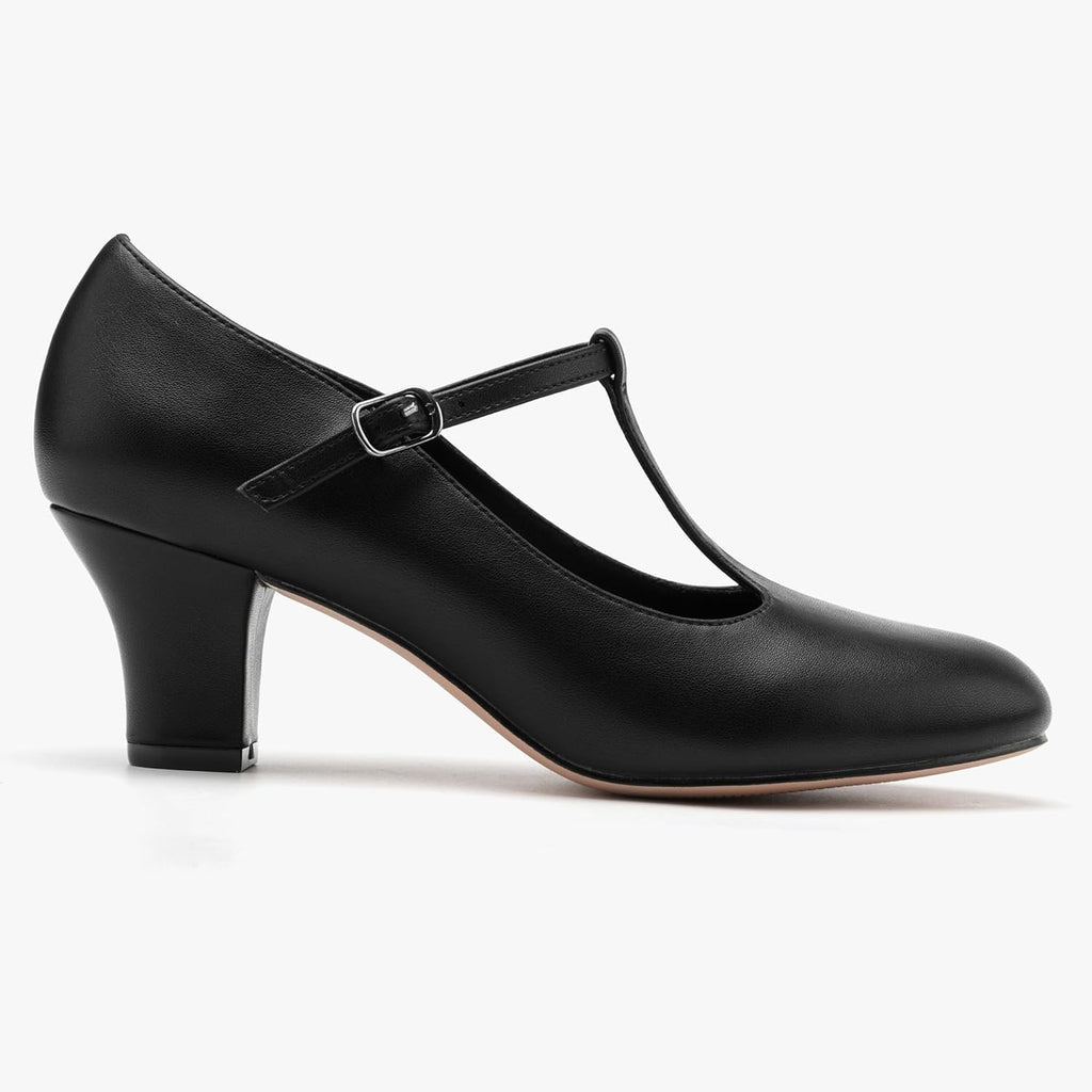 Stelle 2.5" T-Strap Dance Heels for Women - Perfect for Ballroom, Salsa, Tango & Latin Events