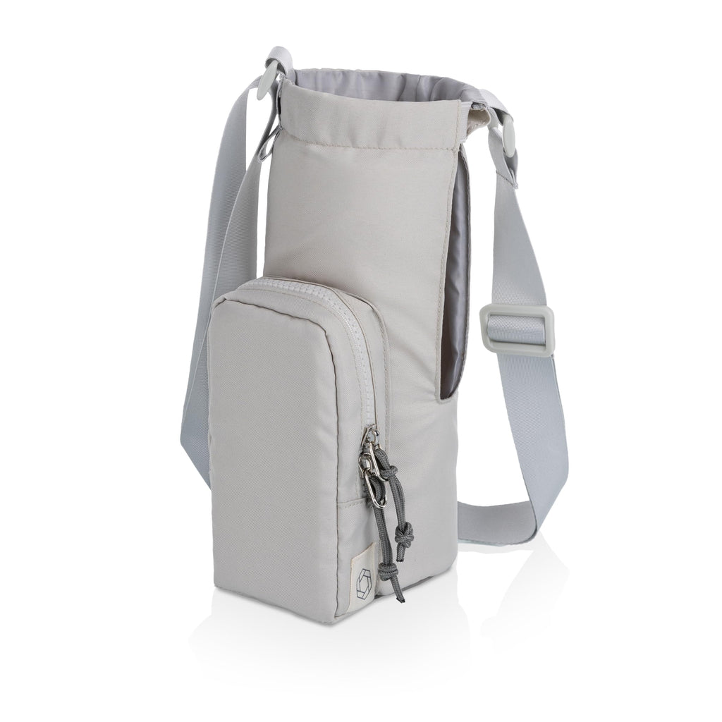 PICNIC TIME Eclipse 40 oz Tumber Tote, Drink Carrier Crossbody Bag, Water Bottle Holder with Shoulder Strap and Phone Pocket, (Gray)