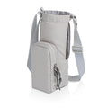 PICNIC TIME Eclipse 40 oz Tumber Tote, Drink Carrier Crossbody Bag, Water Bottle Holder with Shoulder Strap and Phone Pocket, (Gray)