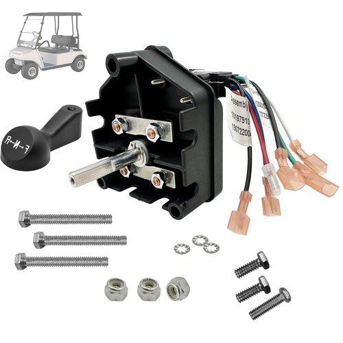 Club Car DS 36V Forward Reverse Switch Assembly with Handle & Micro Switch – Compatible with 1984-2005 Club Car DS Electric & Gas Golf Carts – Replaces OEM# 1011997, 101753003, 1014808, 1012987