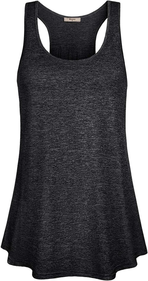 Miusey Women's Yoga Tank Top - Sleeveless Loose Fit Racerback for Comfortable Workouts