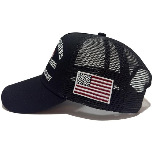 Bcefuho 250 Anniversary USA Hat 250th Anniversary USA hat 1776-2026 Embroidery Black Adjustable Mesh-Back Cap
